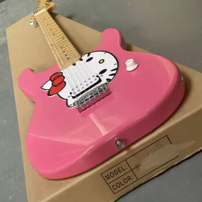 Hallo Kitty Pink Gitarre