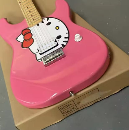 Hallo Kitty Pink Gitarre