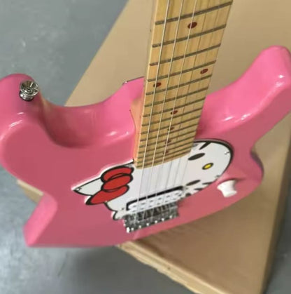 Hallo Kitty Pink Gitarre