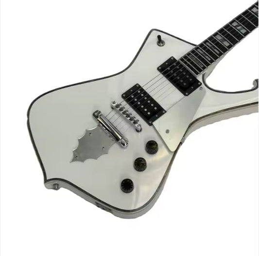 Iceman White Guitar