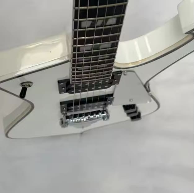 Iceman White Guitar